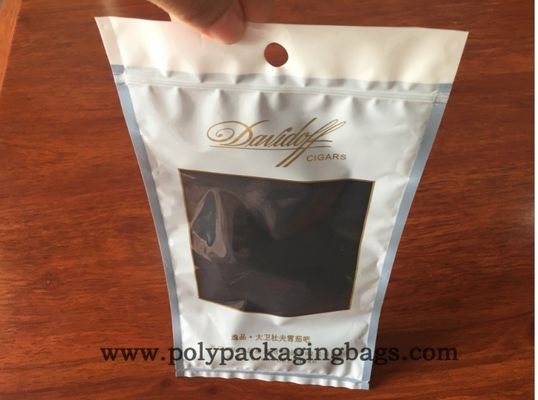 Custom Printing 4x6 5g 10g 100gr Cigar Rolling Tobacco Leaf Packaging Bag With Ziplock Clear Window