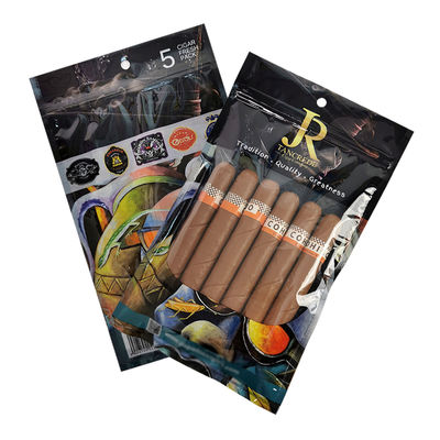 কাস্টম প্রিন্ট প্লাস্টিক হ্যান্ড রোলিং ধূমপান সরঞ্জাম কাস্টম তামাক সিগার ট্র্যাভেল ব্যাগ প্যাকেজিং পাউচের জন্য