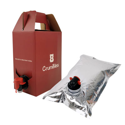 1L-10L এসেপটিক পানীয় বিব ফিলার ক্যাপার ব্যাগ বাক্সে তাপ সীল অ্যালুমিনিয়াম ওয়াইন এবং রস প্যাকেজ খনিজ জলের জন্য ভিটপ কল সহ