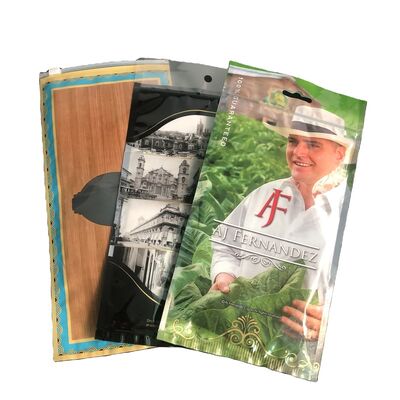 MOPP VMPET PE সিগার প্যাকেজিং ব্যাগ টেম্পার এভিডেন্ট বৈশিষ্ট্যগুলি প্যাকেজ করা সিগারের নিরাপত্তা এবং গ্রাহকের আস্থা বাড়াতে