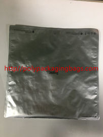Silver Mylar Aluminium Foil Bag Ziplock Resealable Pouches Three Side Sealed