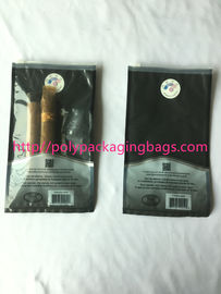 1 – 8 Colors Printing Cigar Packaging Bag With Slid Zip Lock / Humidifier System