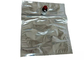 Reusable Silver Red Wine Quad Seal Bag Aluminium Foil Plastic Beverages Liquid