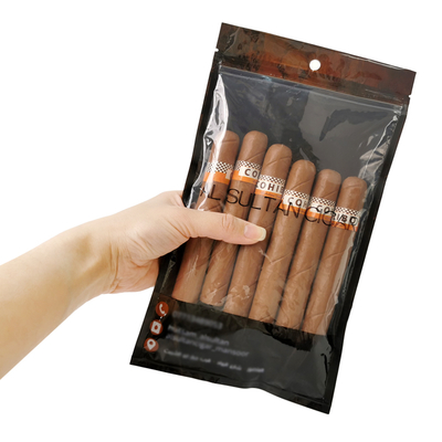 Customized Reusable Durable Cigar Moisture Bag with Zipper New Age Packaging & Printing Product for Cigars