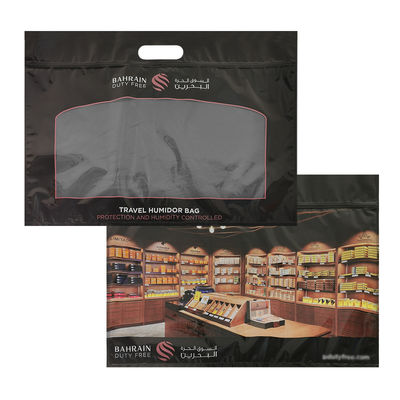 কাস্টমাইজেশন প্রিন্টিং আর্দ্রতা সিগার ব্যাগ জিপার সিগার হিউমিডর প্যাকেজিং ভ্রমণ আর্দ্রতা হিউমিডিফায়ার ব্যাগ