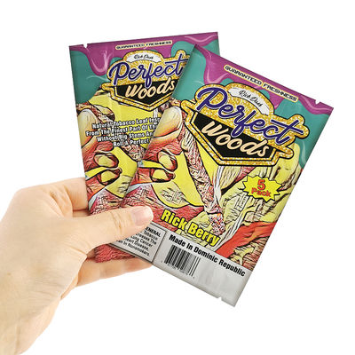 কারখানার সরাসরি বিক্রয় প্যাকেজিং সিগার ব্যাগ সোনালী তামাক উপাদান থলি উচ্চ মানের প্লাস্টিক