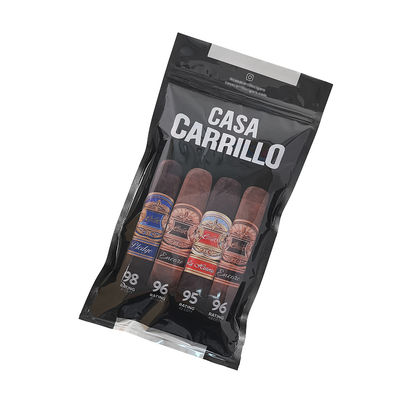 হিউমিডিফায়ার সহ কাস্টমাইজড লাক্সারি চামড়া সিগার ভ্রমণ কেস পোর্টেবল সিডার আচ্ছাদিত হিউমিডর ব্যাগ আর্দ্রতা নিয়ন্ত্রণ জিপলক পকেট