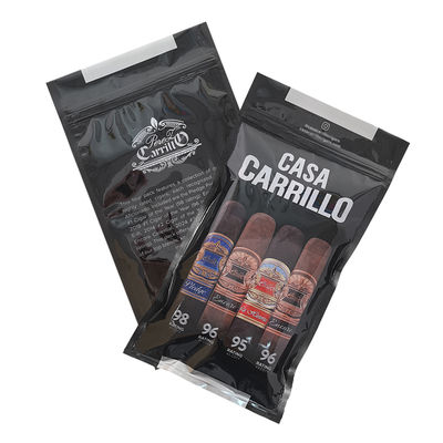 হিউমিডিফায়ার সহ কাস্টমাইজড লাক্সারি চামড়া সিগার ভ্রমণ কেস পোর্টেবল সিডার আচ্ছাদিত হিউমিডর ব্যাগ আর্দ্রতা নিয়ন্ত্রণ জিপলক পকেট