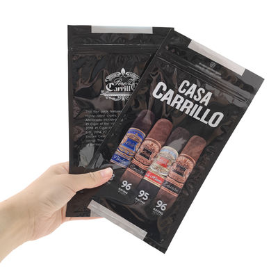 হিউমিডিফায়ার সহ কাস্টমাইজড লাক্সারি চামড়া সিগার ভ্রমণ কেস পোর্টেবল সিডার আচ্ছাদিত হিউমিডর ব্যাগ আর্দ্রতা নিয়ন্ত্রণ জিপলক পকেট