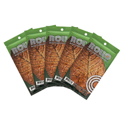 কাস্টম প্রিন্টিং প্লাস্টিক হ্যান্ড রোলিং ধূমপান সরঞ্জাম তামাক জিপলক সিগার ব্যাগ ময়েশ্চারাইজিং প্যাকেজিং পাউচ