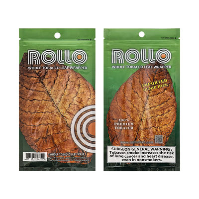 কাস্টম প্রিন্টিং প্লাস্টিক হ্যান্ড রোলিং ধূমপান সরঞ্জাম তামাক জিপলক সিগার ব্যাগ ময়েশ্চারাইজিং প্যাকেজিং পাউচ