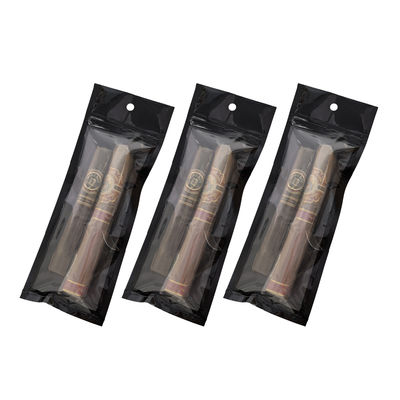 কাস্টম মাইলার জিপলক পুনরায় সিলযোগ্য সিগার ব্যাগ প্লাস্টিকের হ্যান্ড রোলিং ধূমপান আনুষাঙ্গিক প্যাকেজিং প্যাকেজিং খাদ্যের জন্য