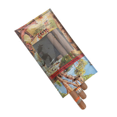 লোগো কাস্টম সিগার হিউমিডিফায়ার পাউচ পরিষ্কার উইন্ডো/জিপলক/হ্যাং হোল সহ