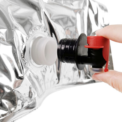 কাস্টম অ্যালুমিনিয়াম স্বচ্ছ বিব ব্যাগ 5L জুস প্যাকেজিং পানীয় पाउচ ওয়াইন ব্যাগ ইন বক্স