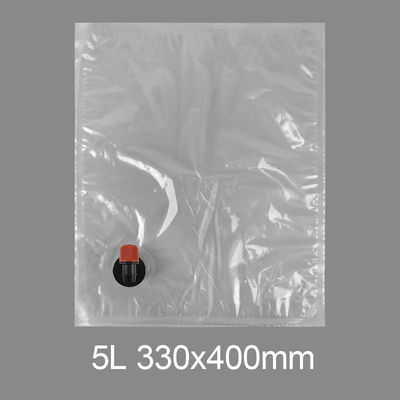 কাস্টম স্বচ্ছ BIB 3l 5l 10l 20l প্লাস্টিক ট্যাপ ব্যাগ পানীয় জল ওয়াইন জুস ব্যাগ ইন বক্স ডিসপেন্সার বাটারফ্লাই ভালভ ভিটপ সহ