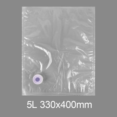 কাস্টম স্বচ্ছ BIB 3l 5l 10l 20l প্লাস্টিক ট্যাপ ব্যাগ পানীয় জল ওয়াইন জুস ব্যাগ ইন বক্স ডিসপেন্সার বাটারফ্লাই ভালভ ভিটপ সহ