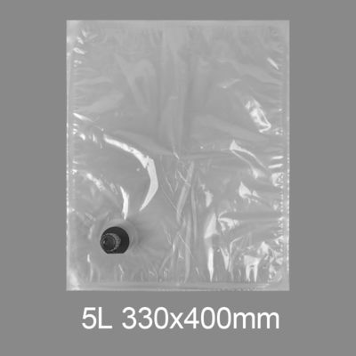 কাস্টম স্বচ্ছ BIB 3l 5l 10l 20l প্লাস্টিক ট্যাপ ব্যাগ পানীয় জল ওয়াইন জুস ব্যাগ ইন বক্স ডিসপেন্সার বাটারফ্লাই ভালভ ভিটপ সহ