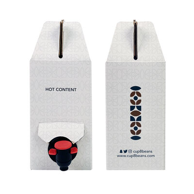 বহুমুখী প্যাকেজিংয়ের জন্য স্পুট এবং হ্যান্ডেল ছাড়াই বাক্সে সহজ বিতরণ ব্যাগ