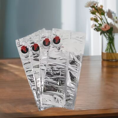 স্পাউট সহ টেক্সচার্ড সারফেস ব্যাগ ইন বক্স প্লাস্টিক কন্টেইনার, ফুড গ্রেড লিকুইড প্যাকেজিং অ্যাপ্লিকেশনের জন্য উপযুক্ত