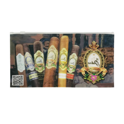 ছোট প্লাস্টিক সিগার ব্যাগ, সিগার ময়েশ্চারাইজিং প্লাস্টিক জিপার ব্যাগ যা আর্দ্রতা ধরে রাখা এবং সহজে পুনরায় সিল করার সুবিধার জন্য তৈরি