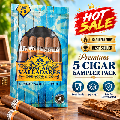 Cigar Moisturizing Plastic Zipper Bags 0.09mm Thickness Cigar Humidifier Bag Perfect Solution to Keep Cigars Moisturized