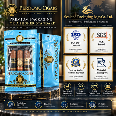 Cigar Humidor Bags Lightweight Compact Portable Storage Bags Offering Protection and Freshness for Cigars