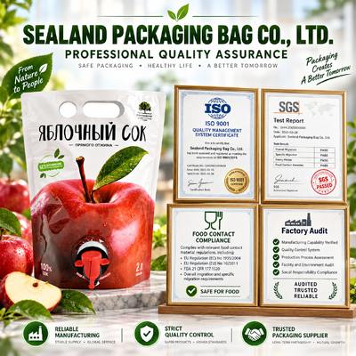 Oem Stand Up Pouch With Spout Customized Sizebag Type Leak Proof Packaging Designed For Food Grade Beverage And Chemical