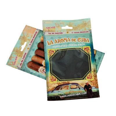 Tear-resistant And Puncture-resistant Cigar Humidor Bags 009mm Thickness Cigar Moisturizing Plastic Zipper Bags Protection For Cigars