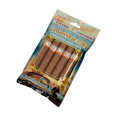 Tear-resistant And Puncture-resistant Cigar Humidor Bags 009mm Thickness Cigar Moisturizing Plastic Zipper Bags Protection For Cigars