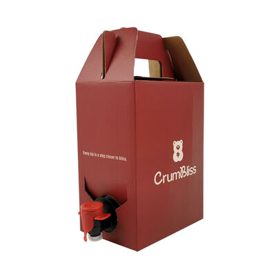 Bag In Box Featuring Spout Accessory ISO SGS Certified Ideal for Safe Liquid Transport and Storage