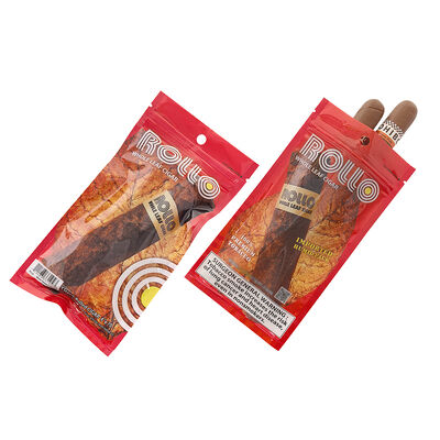 Small cigar bags custom assembled using MOPP PE material suitable for cigar packaging requiring durability and freshness