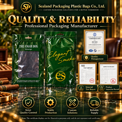 Large Tear-resistant And Puncture-resistant Humidified Cigar Bags Ensures Cigars Stay Fresh During Shipping And Handling