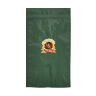 Thickness 009mm plastic cigar bags cigar moisturizing plastic zipper bags crafted for maintaining cigar during shipping and retail display