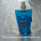 Blue 8 Oz Stand Up Pouch With Spout And Cap , Beverage Flexible Packaging