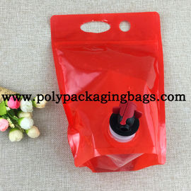 জলরোধী বাটারফ্লাই ভালভ 3L 5L পানীয় রিফিল পাউচগুলি স্পিগটের সাথে