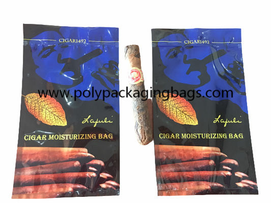 ক্লাসিক সিগার ময়শ্চারাইজিং জিপার কম্পাউন্ড প্লাস্টিক ব্যাগ সিগার হিউমিডর ব্যাগ টপ জিপ লক সহ