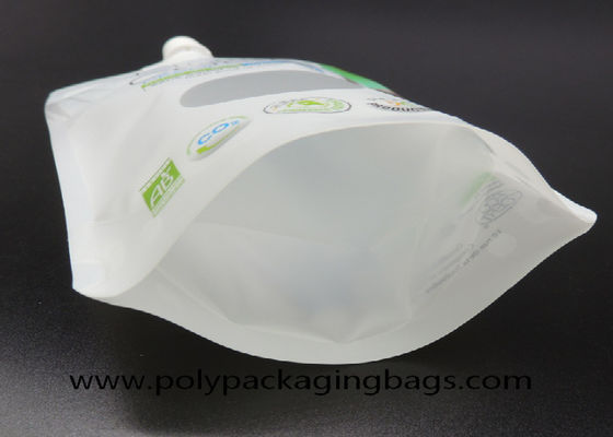 16oz 500ml কোকোনাট মিল্ক প্যাকেজিং সেল্ফ সাকশন নজল ব্যাগ স্পাউট সহ স্ট্যান্ড আপ ব্যাগ