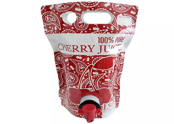 প্রজাপতি ট্যাপ/স্পিগটের সাথে বড় ধারণক্ষমতার টাটকা জুস স্পাউট পাউচ