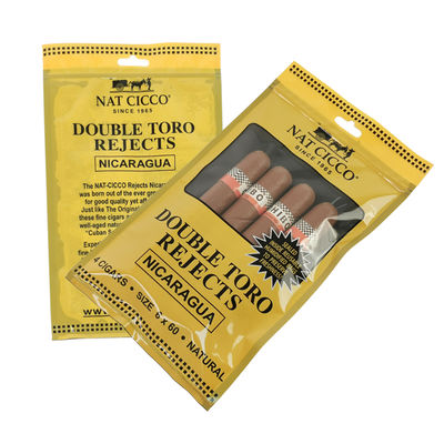 কাস্টম তামাক প্যাকেজিং হিউমিডিফায়ার প্লাস্টিকের ব্যাগ হিউমিডিফায়ার সিগার ব্যাগ হাইগ্রোমিটার এবং বিভাজক সহ