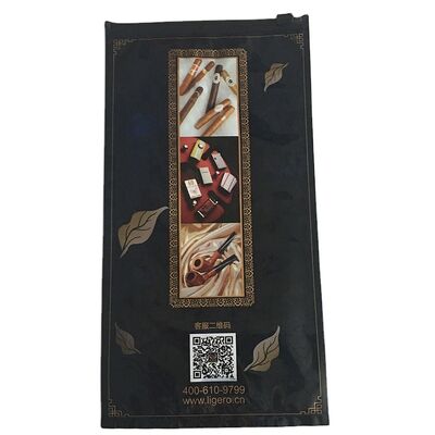 ছোট সিগার ময়েশ্চারাইজিং প্লাস্টিক জিপার ব্যাগ সিগার হিউমিডর ব্যাগ ০.০৯ মিমি পুরুত্ব দীর্ঘস্থায়ী সতেজতার জন্য টেকসই সিল