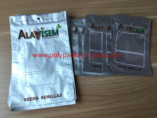 সিলভার ফয়েল জিপার ziplock ব্যাগ, শুকনো ফল, খাদ্য, বীজ সঙ্গে বস্তাবন্দী