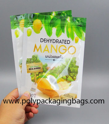 একপাশে স্বচ্ছ অ্যালুমিনিয়াম ফয়েল খাদ্য স্থায়ী ব্যাগ পলিয়েস্টার প্লাস্টিক জিপার লক বাদাম শুকনো ফল প্যাকেজ