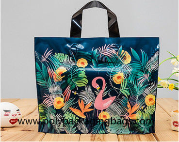 0.12 মিমি বায়োডেগ্রেডেবল হ্যান্ডল প্লাস্টিক ব্যাগ কেনাকাটা করার জন্য